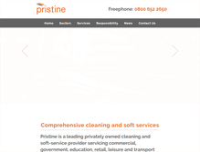 Tablet Screenshot of pristineservices.net